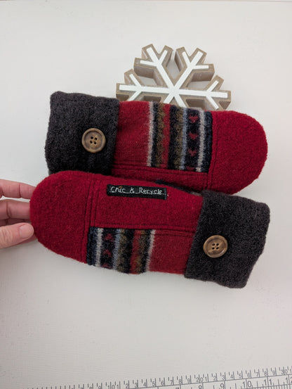 Mitaines un peu rouge cerise